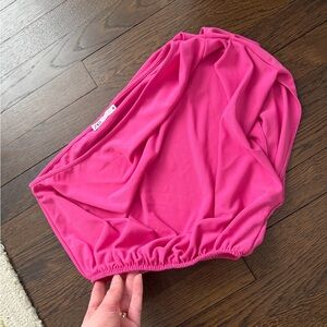 Zara One Shoulder Pink Crop Top